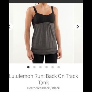 Lululemon run back on track tank